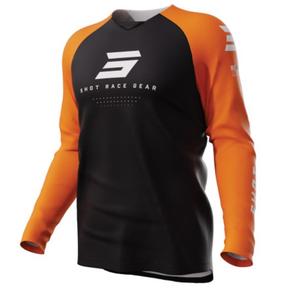 Motorcross trui Shot Raw Escape zwart-oranje uitverkoop