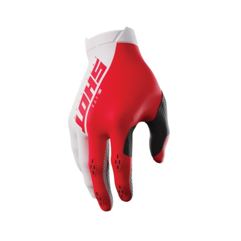 Motorcross handschoenen Shot Lite wit-rood uitverkoop