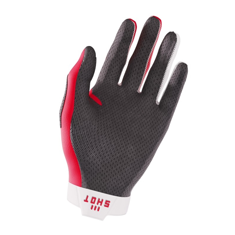 Motorcross handschoenen Shot Lite wit-rood uitverkoop