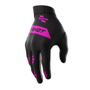 Motorcross handschoenen Shot Race zwart en roze uitverkoop