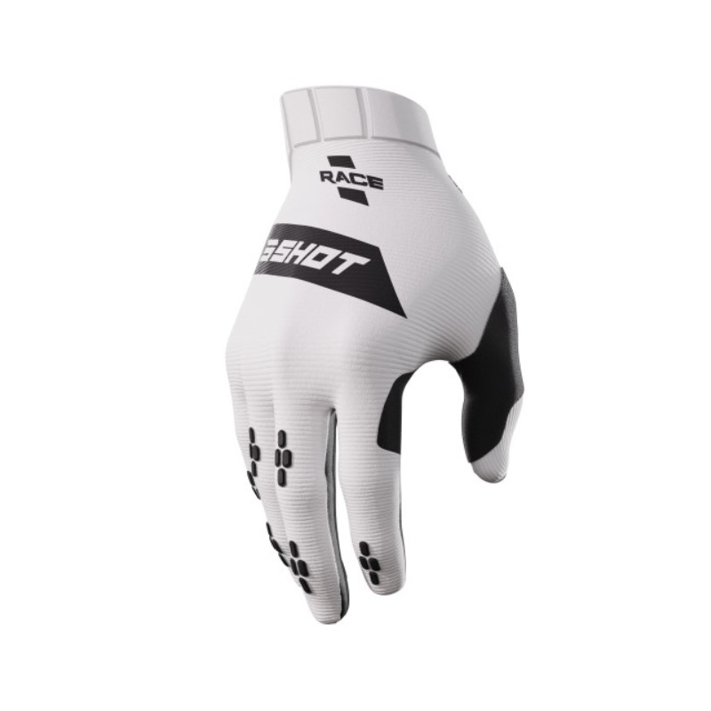 Motorcross handschoenen Shot Race wit-zwart