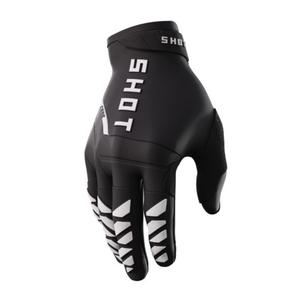 Motorcross handschoenen Shot Core zwart en wit uitverkoop