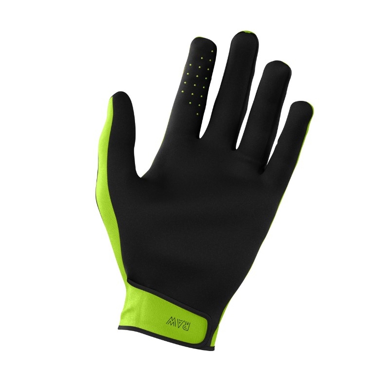 Motorcross handschoenen Shot Raw zwart-fluogroen uitverkoop
