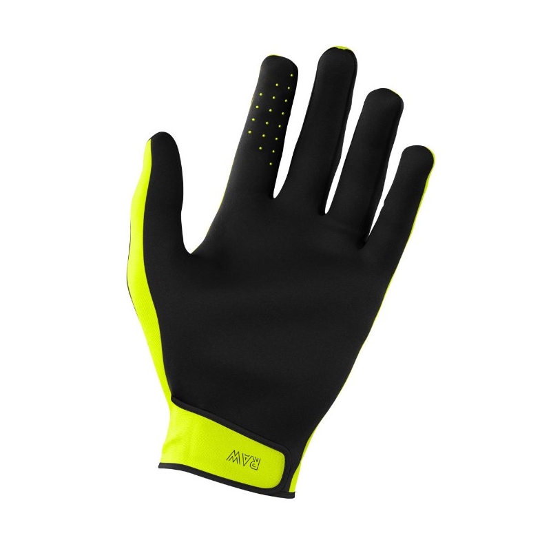 Motorcross handschoenen Shot Raw zwart-fluo geel uitverkoop