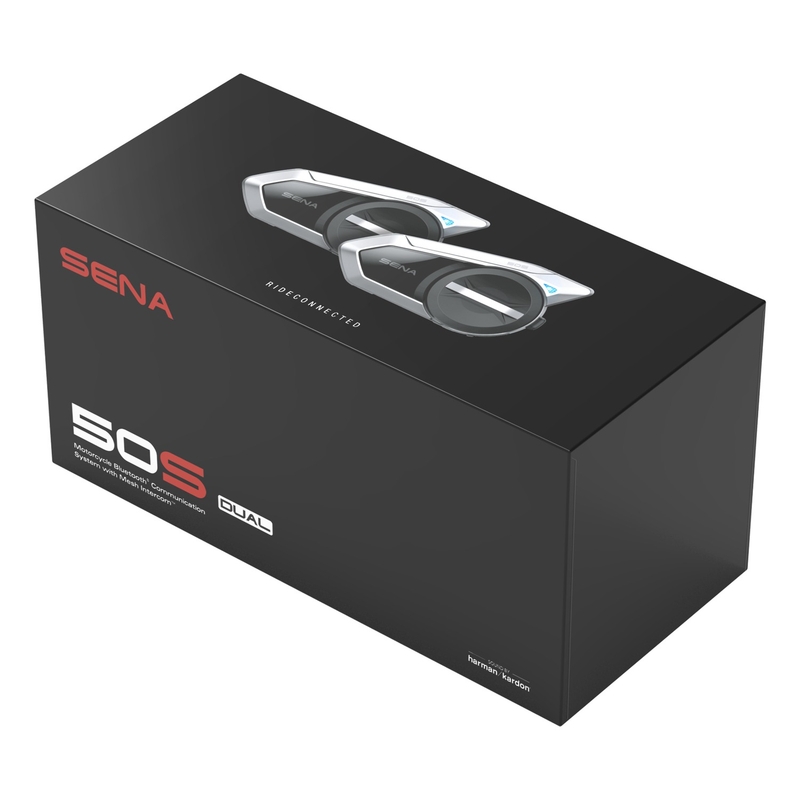 Set van 2 Bluetooth headset handsfree SENA 50S