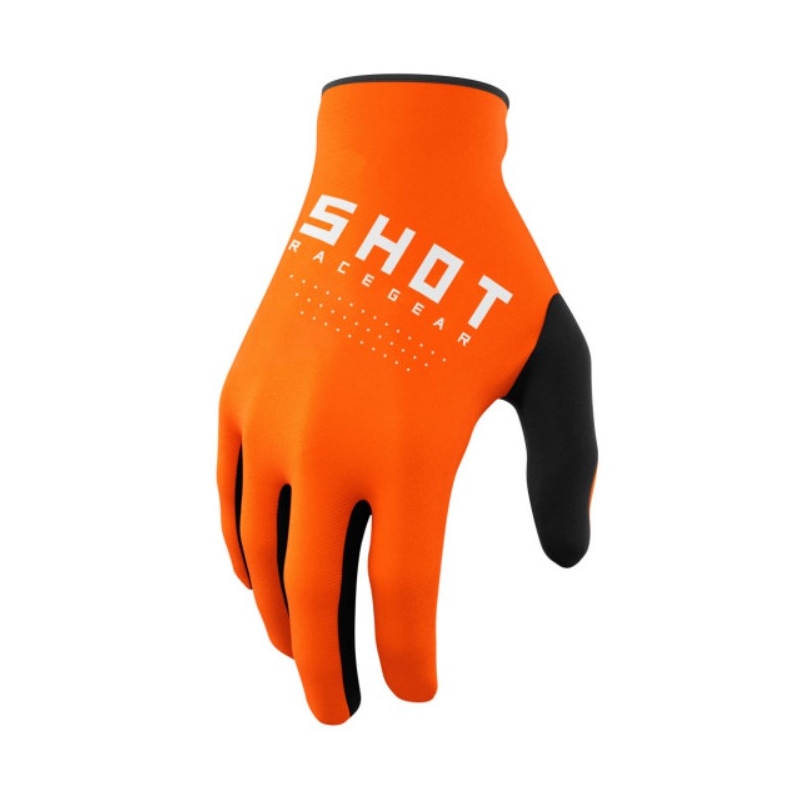 Motorcross handschoenen Shot Raw zwart-wit-oranje uitverkoop