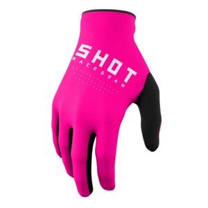 Motorcross handschoenen Shot Raw zwart-wit-roze uitverkoop