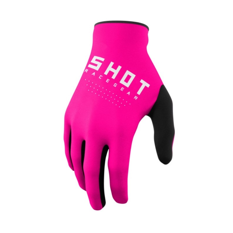 Motorcross handschoenen Shot Raw zwart-wit-roze uitverkoop