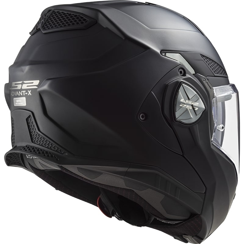 LS2 FF901 Advant X Solid Black Matte Opvouwbare Motorhelm