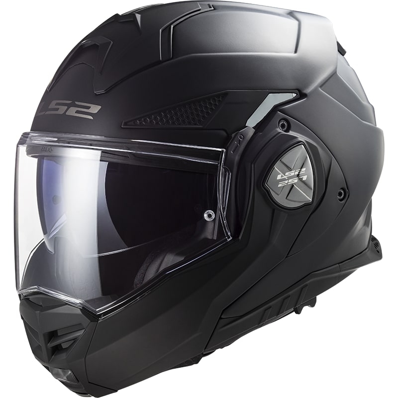 LS2 FF901 Advant X Solid Black Matte Opvouwbare Motorhelm