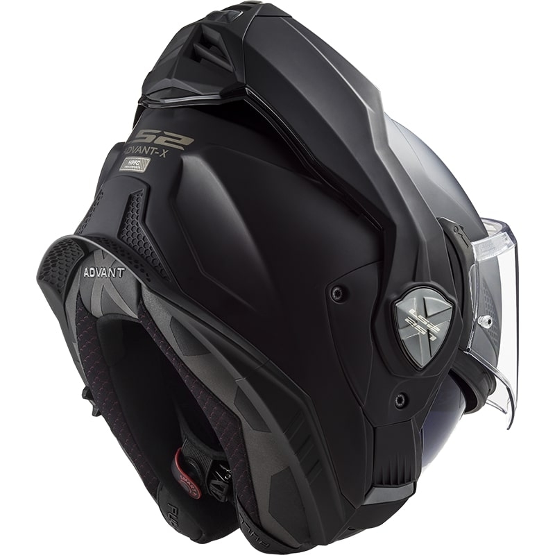LS2 FF901 Advant X Solid Black Matte Opvouwbare Motorhelm
