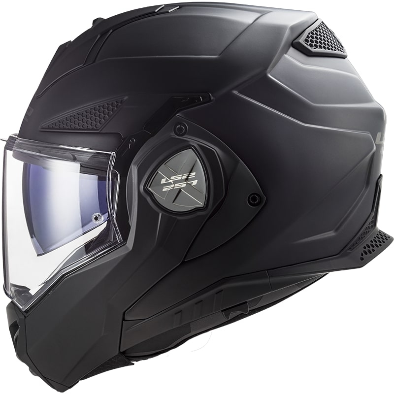 LS2 FF901 Advant X Solid Black Matte Opvouwbare Motorhelm