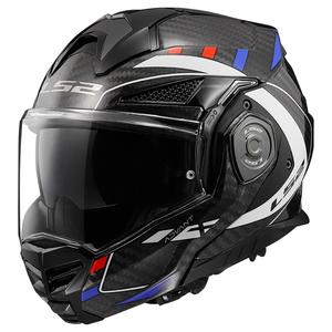 LS2 FF901 Advant X C Future zwart-wit-blauw opklapbare motorhelm