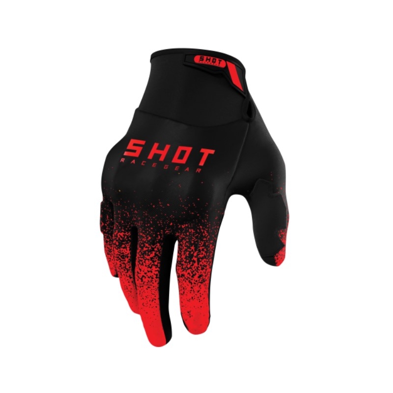 Motokrosové rukavice Shot Drift Edge 2.0 černo-červené