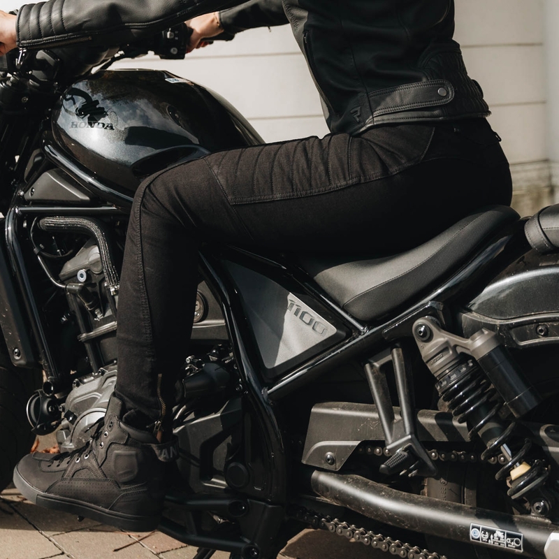 Damesschoenen Rebelhorn Ash Zwart Motorcycle Jeans uitverkoop