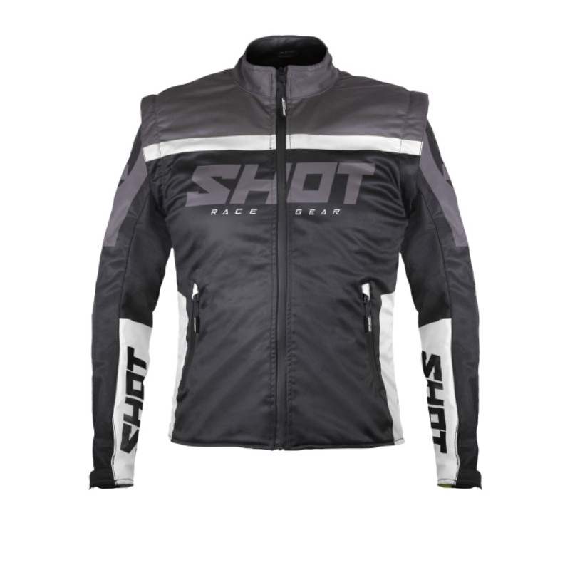 Softshell jas Shot Softshell Lite 2.0 zwart/wit uitverkoop