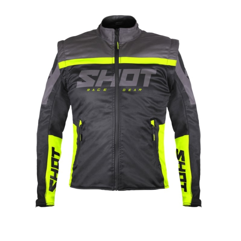 Softshellová bunda Shot Softshell Lite 2.0 černo-fluo žlutá