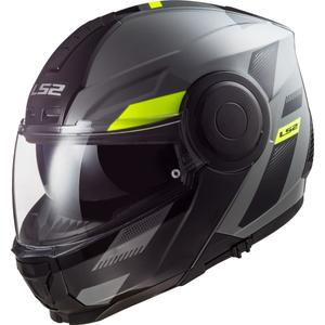 Opklapbare motorhelm LS2 FF902 Scope Max Nardo grijs-fluo geel