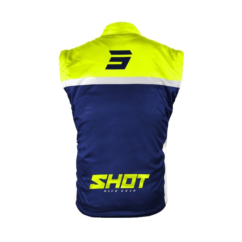 Softshellová vesta Shot Bodywarmer Lite 2.0 modro-bílo-fluo žlutá výprodej