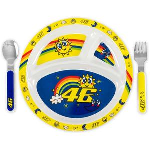 Eetset voor kinderen VR46 Valentino Rossi Zon en Maan