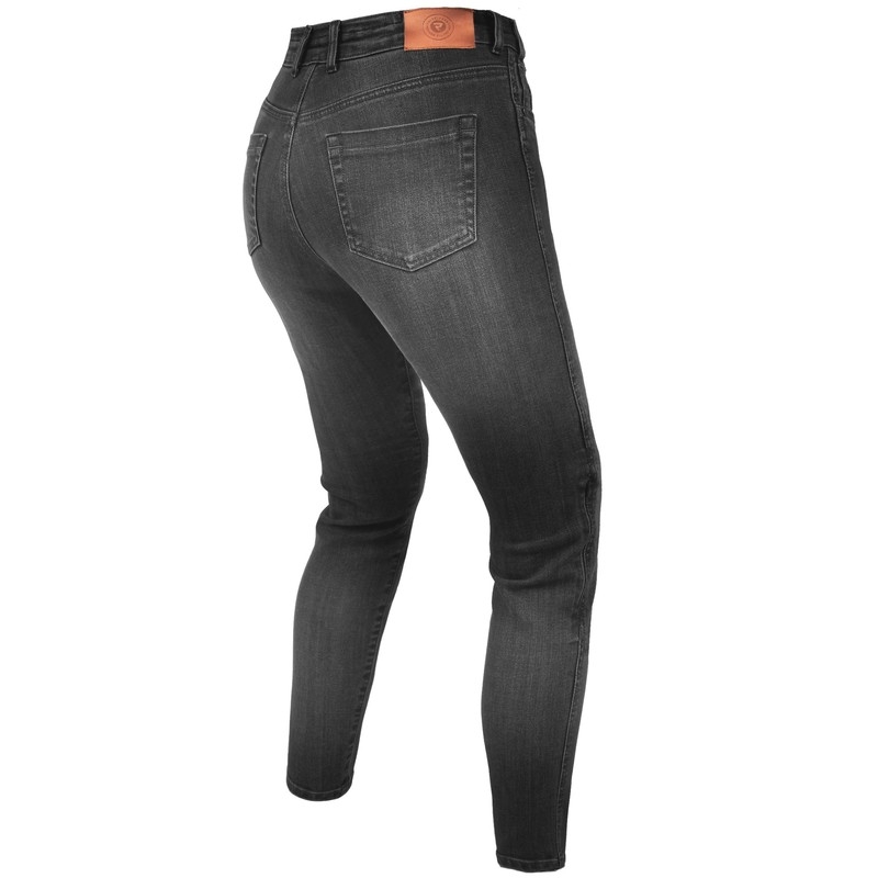 Dames Rebelhorn Classic III SF gewassen zwarte motorjeans uitverkoop