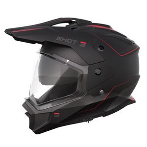 Enduro Helm Shot Trek Rally zwart-rood
