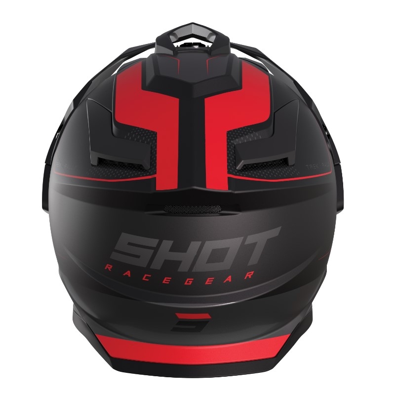 Enduro Helm Shot Trek Rally zwart-rood