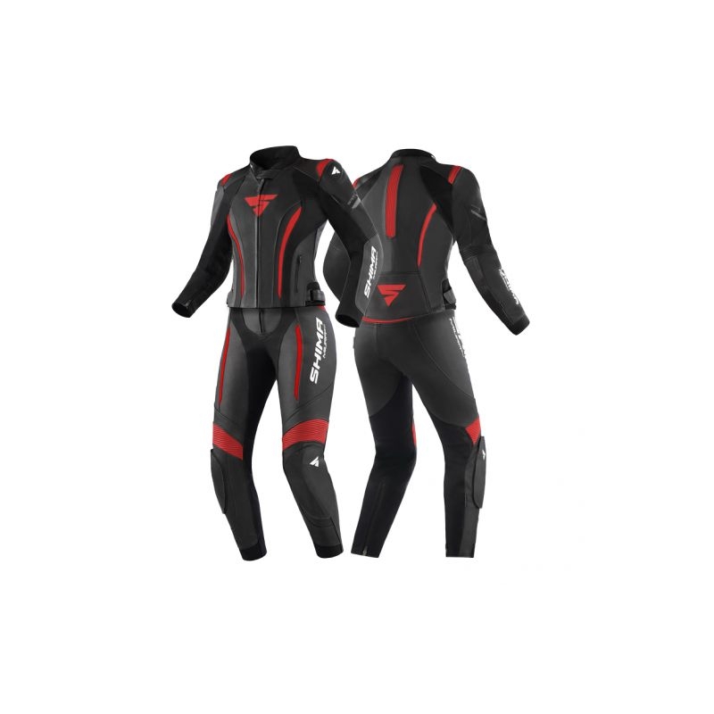 Shima Miura 2.0 Motoroverall voor dames Zwart en rood