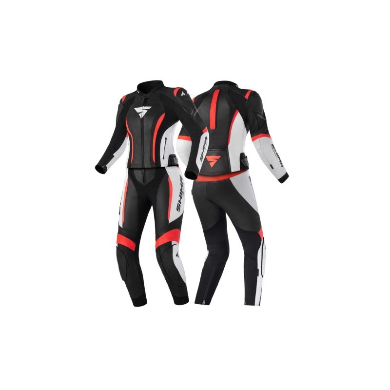 Shima Miura 2.0 zwart-wit-fluorode motoroverall voor dames