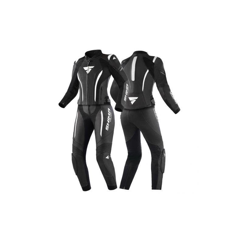 Shima Miura 2.0 zwart-witte motoroverall voor dames