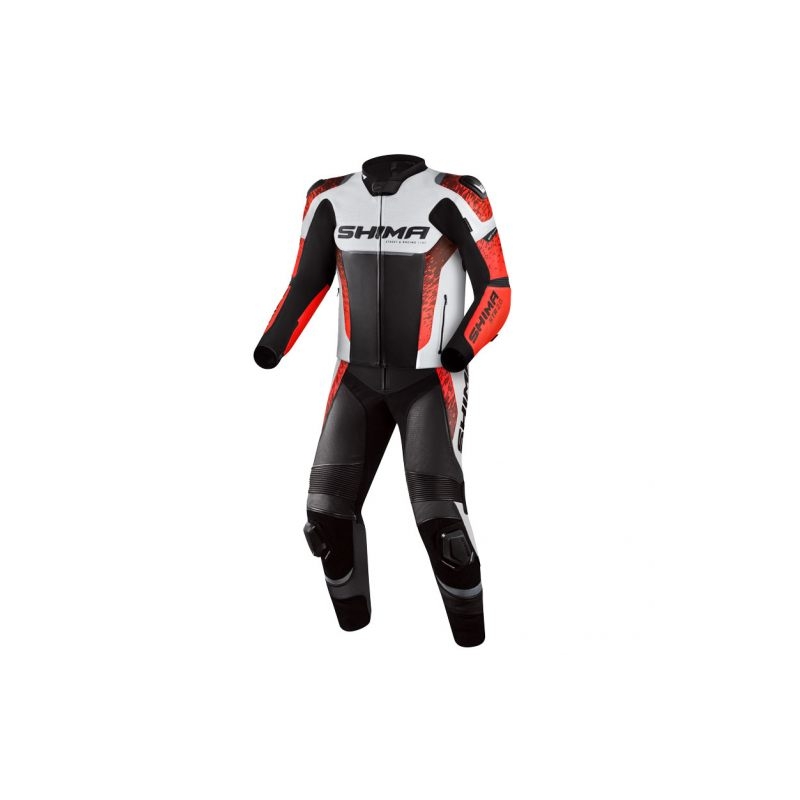 Shima STR 2.0 zwart-wit-fluorode motoroverall