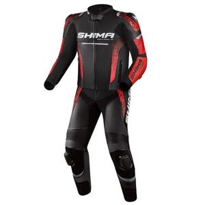 Shima STR 2.0 motoroverall zwart en rood