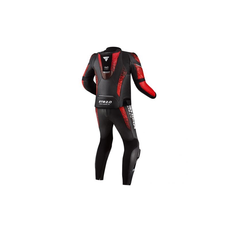 Shima STR 2.0 motoroverall zwart en rood