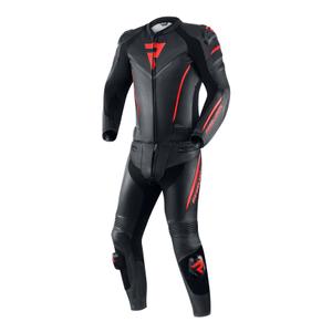 Rebelhorn Fighter zwart-rode motoroverall uitverkoop