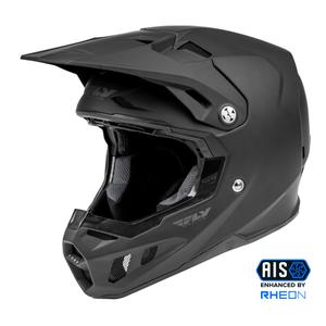 Motorcrosshelm FLY Racing Formula Massief zwart mat