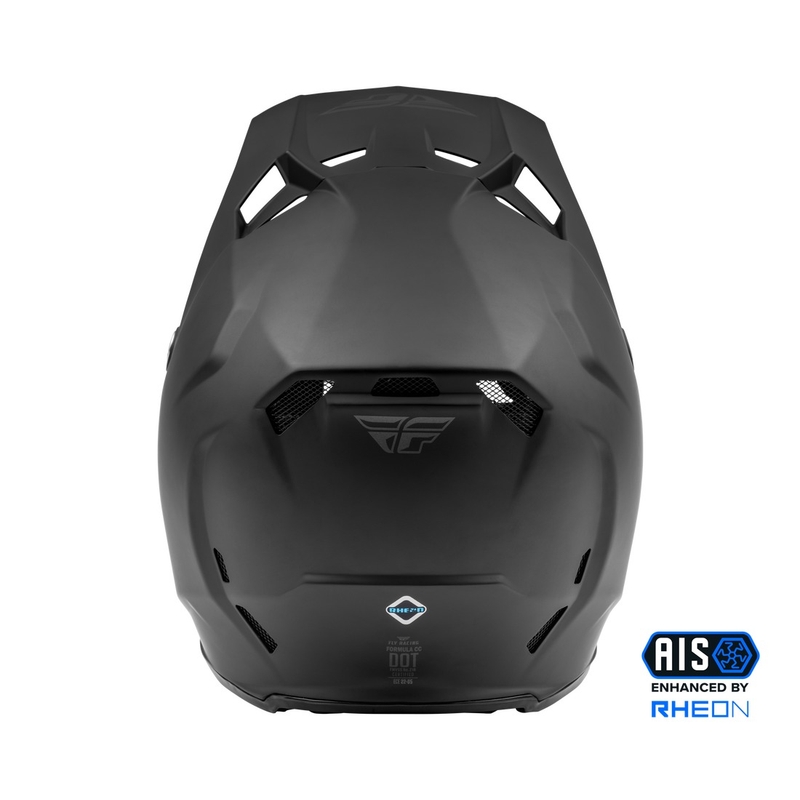 Motorcrosshelm FLY Racing Formula Massief zwart mat