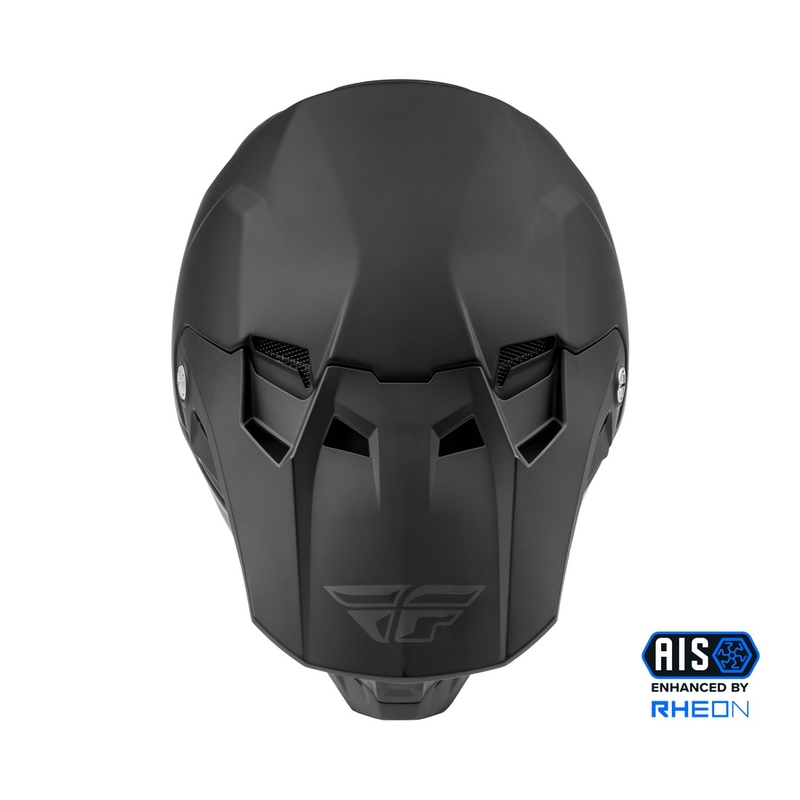 Motorcrosshelm FLY Racing Formula Massief zwart mat