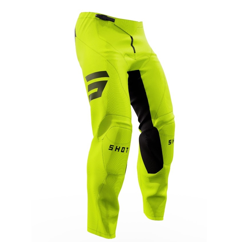 Dětské motokrosové kalhoty Shot Raw Kid Escape černo-fluo žluté výprodej