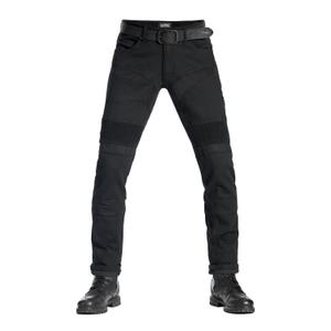 Motorjeans PANDO MOTO KarlDo Slim zwart uitverkoop