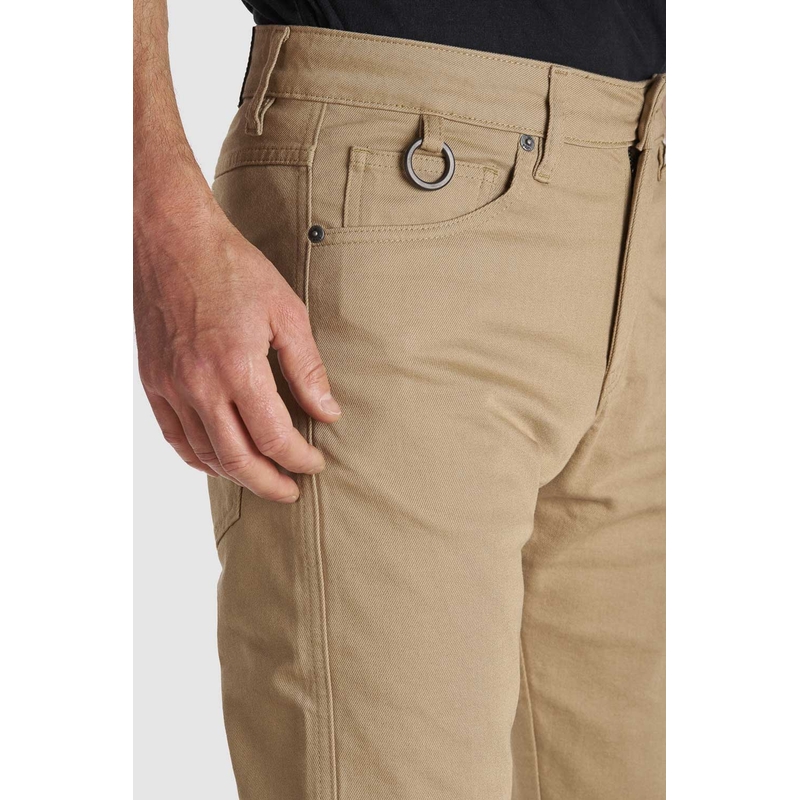 Motorjeans PANDO MOTO Robby Slim beige uitverkoop