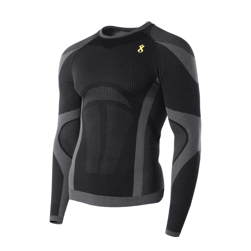 Functioneel T-shirt voor heren Rilax Noah, zwart - lange mouwen
