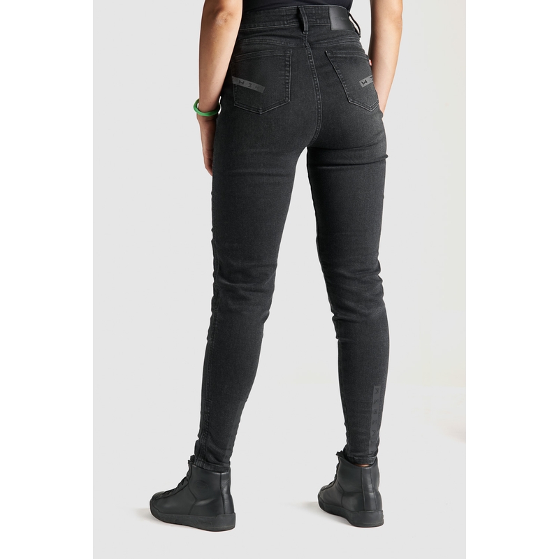 Dames motorjeans PANDO MOTO Kusari Cor 01 zwart uitverkoop