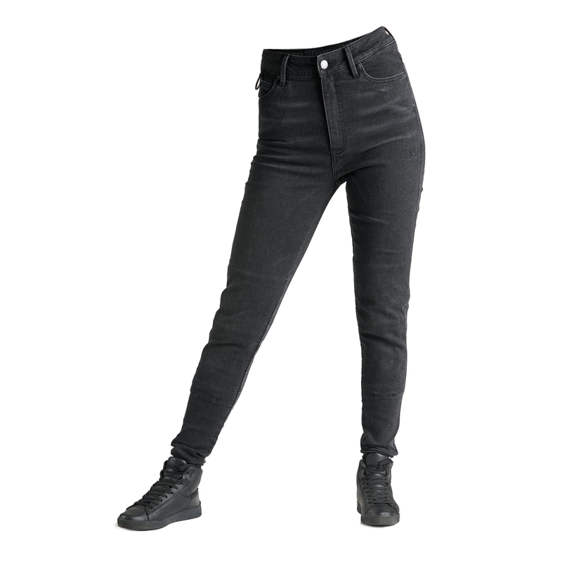 Dames motorjeans PANDO MOTO Kusari Cor 01 zwart uitverkoop