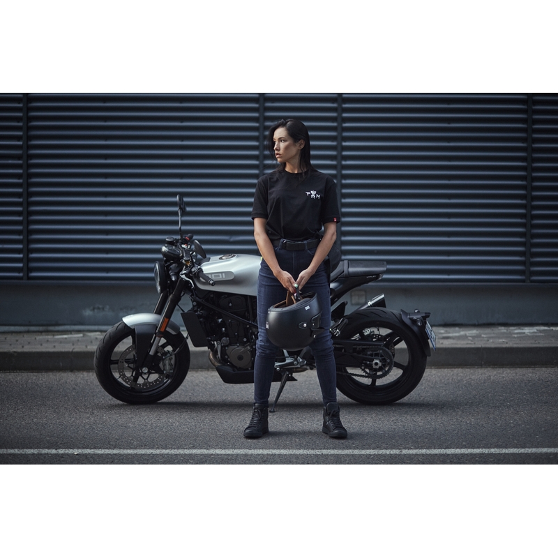 Damesfietsjeans PANDO MOTO Kusari Cor 02 blauw uitverkoop