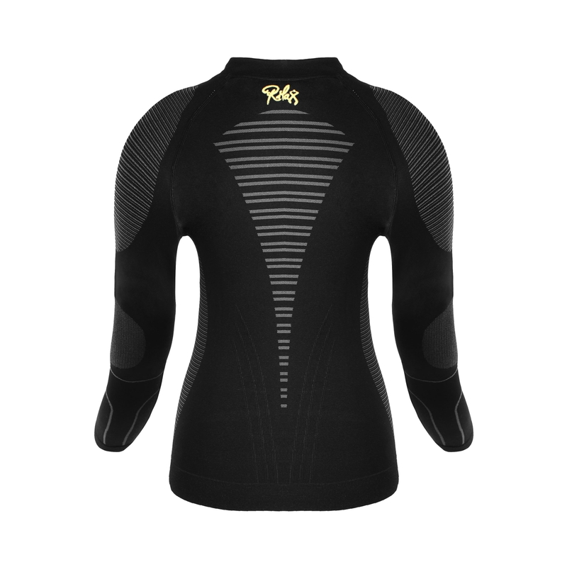 Functioneel dames T-shirt Rilax Mia zwart - lange mouwen