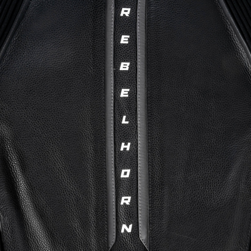 Rebelhorn Veloce leren motorjack zwart-wit