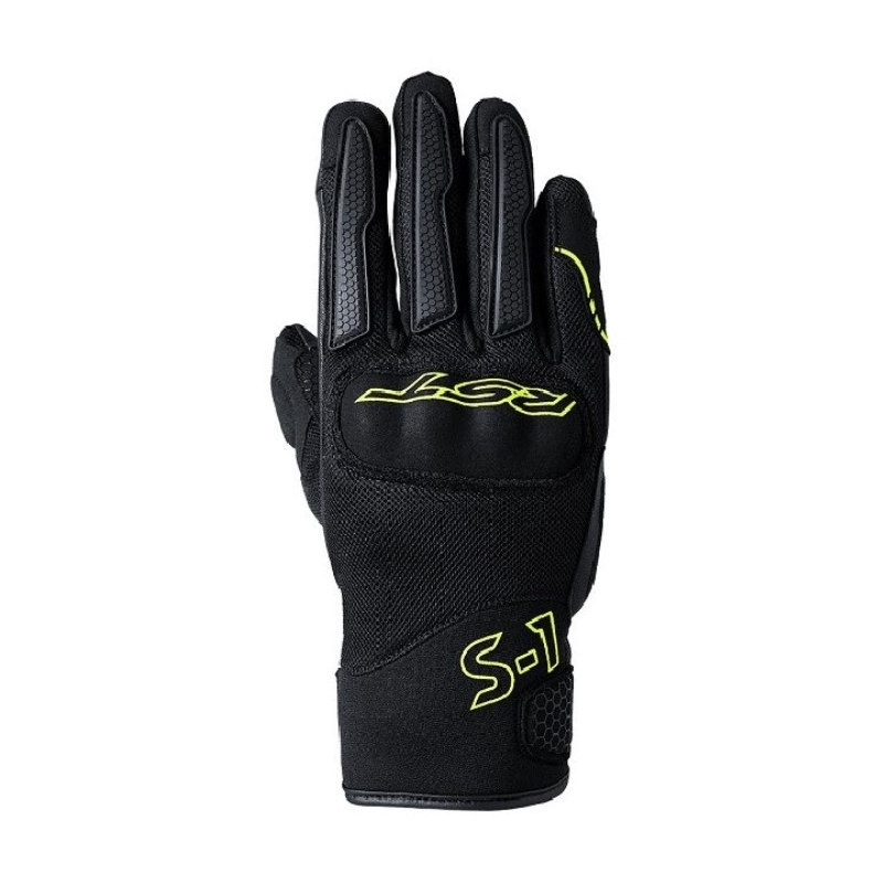Rukavice na motorku RST S-1 Mesh černo-fluo žluté výprodej