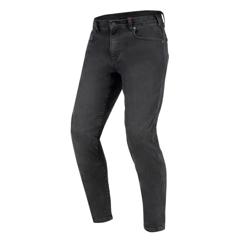 Motorjeans Rebelhorn Nomad TP zwart gewassen uitverkoop