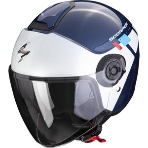 Open helm Scorpion EXO-CITY II Mall blauw-wit-rood
