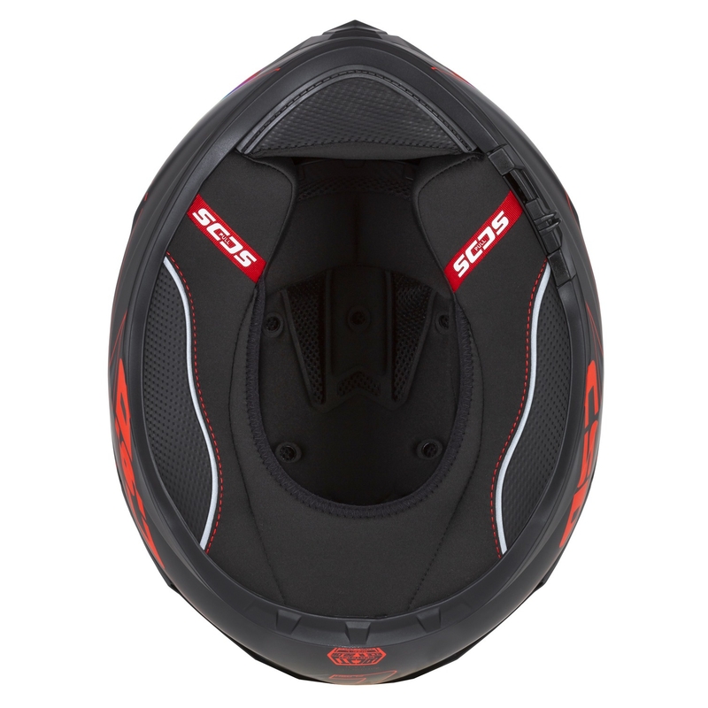 Cassida Integral GT 2.1 Flash Zwart-Rood-Grijs Motorhelm